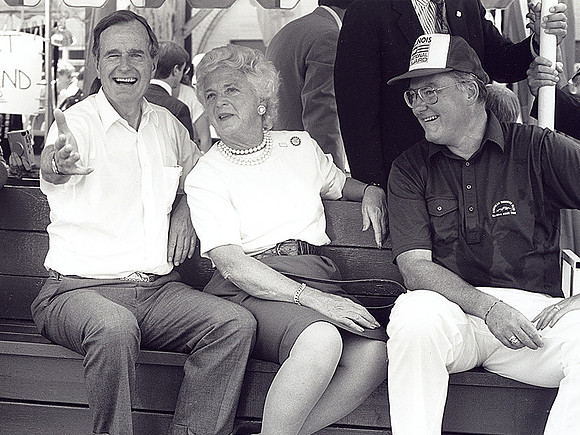 George & Barbara Bush, Jim Thompson